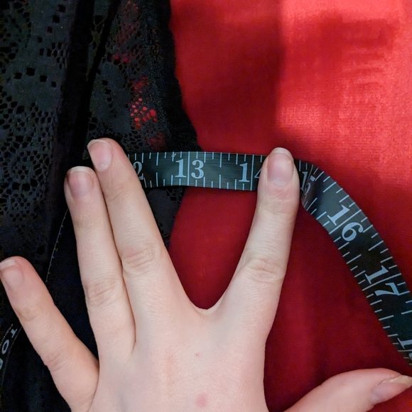 Vintage Olga Black Lace Nightgown - Picture 8 of 11